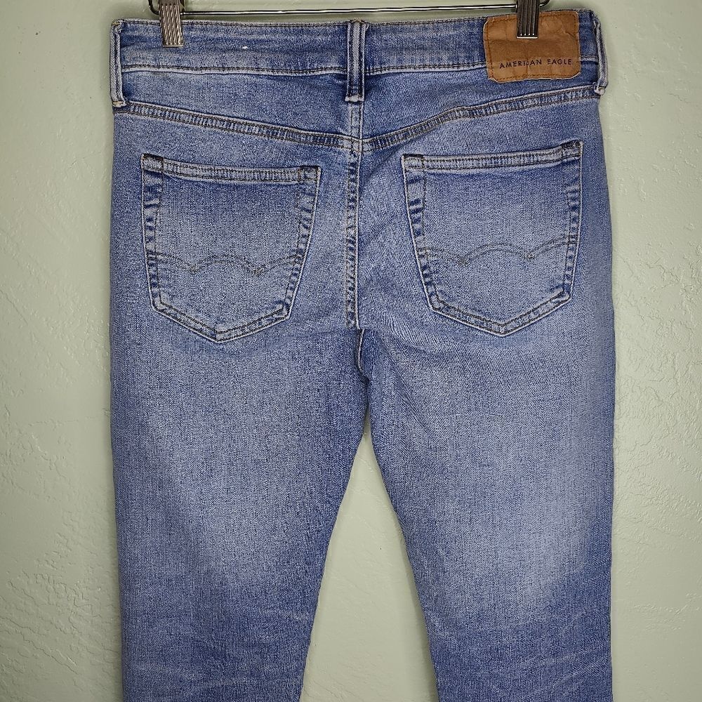 American Eagle Air Flex Slim Fit Light Wash Denim Jeans - Picture 5 of 9